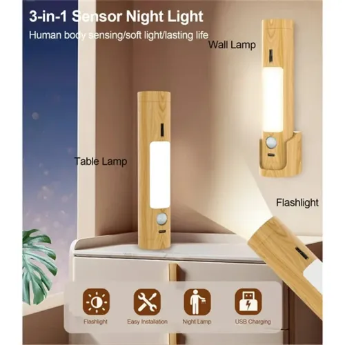 Multifunctional LELamp Little Night Light with Human Presence Sensor Magnetic Wall Lamps Smart Motion Detection Lights for Bedroom, Hallway