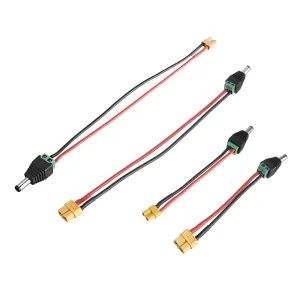 URUAV DC 5.5mm*2.5mm Female to Amass XT30/XT60 Female Connector Plug Cable for URUAV 6 in 1 PRO/ToolkitRC Charger