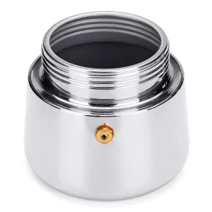 Godmorn Stovetop Espresso Maker Moka Pot Percolator Italian Coffee Maker 300ml/10oz/6 Cup Classic Cafe Maker 430 Stainless Steel Suitable For Induction Cookers