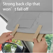Car Sun Visor Tissue Box Chair Back Sunroof Car Napkin Box Hanging PU Leather Automotive Interior Tissue Box