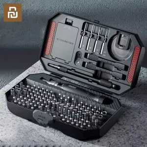 DELIXI 145 in 1 Precision Magnetic Screwdriver Set 132 Bits Mobile Phone Repair DIY Tool Kit with Storage Case