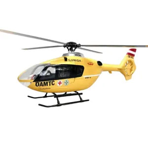 ROBAN EC135 450 Class 2.4G 11CH Yellow Red Tail 4 blades GPS Stabilized Scale RC Helicopter RTF With X2 Flight Controller