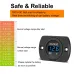 12V 24V Car Voltmeter LED Digital Display Panel Waterproof Waterproof Round Voltage Gauge with Terminals for Car Motorcycle Travel Trailer Truck Boat ATV UTV