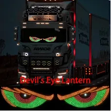 Universal Car Devil's Eye Decorative Light USB 5V Eye Decorative Light With 11 Modes Big Eyes Decorative LED Lamp