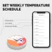 MoesHouse Tuya WIFI Smart Knob Thermostat Gas Boiler Heating Remote Controller LCD Display Mobile Phone APP Control Touch Screen Work with Alexa Google Assistant
