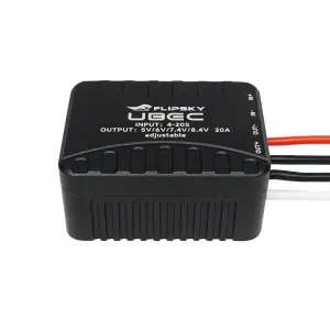 Flipsky 4-20S Lipo External UBEC 20A 5.0V/ 6.0V / 7.4V / 8.4V Adjustable for RC Car Fixed Wing Aircraft Robot Arm