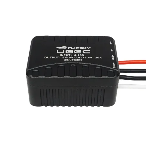 Flipsky 4-20S Lipo External UBEC 20A 5.0V/ 6.0V / 7.4V / 8.4V Adjustable for RC Car Fixed Wing Aircraft Robot Arm