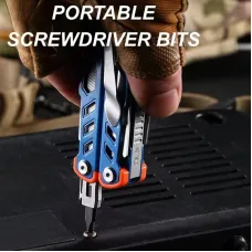 XGear Model-X Multi-Tool 14-in-1 Foldable Stainless Steel Compact Portable Outdoor Survival Tool Lightweight for Camping and DIY