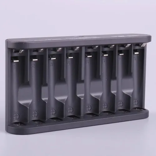 ISDT A8 Air Battery Charger 8 Bay AA AAA Smart Battery Charger Max 27W Wireless Operation for Rechargeable 10500 12500 Ni-MH/CD LiHv LiFePO4 Battery USB C Input