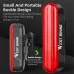 WESBIKING Bicycle Laser Brake Sensing Taillight IPX5 Waterproof 450mAH USB Charging Bike Rear Light for Night Riding Safety