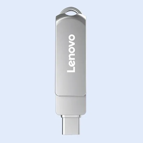 Lenovo SS360 Type-C & USB3.2 Flash Drive 256GB/128GB/64GB/32GB 150MB/s High Speed Metal Memory U Disk Pendrive Plug and Play