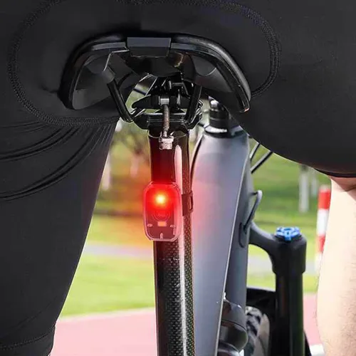 WESBIKING Mini Portable Bike Taillight 4 Light Modes USB Rechargeable 180 Wide Angle PX5 Waterproof White Red Warning Bicycle Back Light for Cycling Running Hiking
