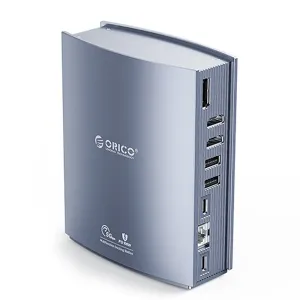 ORICO CDH-15N 15-in-1 Type-C Docking Station With USB3.0 PD100W HD*2 DP1.4 RJ45 3.5mm AUX TF&SD Card Reader Multi-screen Display Thunderbolt3/4 Hubs Splitter Adapter