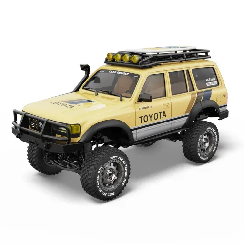 JXC C5826 RTR 1/12 2.4G 4WD RC Car for TOYOTA  Land Cruiser LC80 Rock Crawler Off-Road Climbing Truck Two Speed Full Proportional LED Light Vehicles Models Oil Filled Shocks Toys