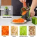 Multi-functional Hand Crank Rotary Slicer Vegetable Cutter Handheld Rotary Cheese Grater Cutter Round Mandoline with Handle Vegetable Slicer Carrot Cutter Nut Grinder