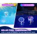 Solar Powered Floating Pool Thermometer Easy to Read Night Display Waterproof High Accuracy LED Colored Light for Perfect Ambiance and Accurate Temperature Reading Ideal for Swimming Pool Hot Tub Pond