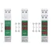 Tongou 1/2/3 Ways DIN Rail Mount Voltage Meter 11V-310V DC Mini Modular Voltmeter High Accuracy LED Digital Display Multi-Circuit Monitoring Energy Efficient Digital Voltmeter