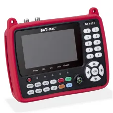 Satlink ST-5155 DVB-S2/T2/C HD Satellites Finder Meter 4.3 Inch H.265 HEVC Signal Strength Quality Auto Scan Angle Calculation HD AV Output