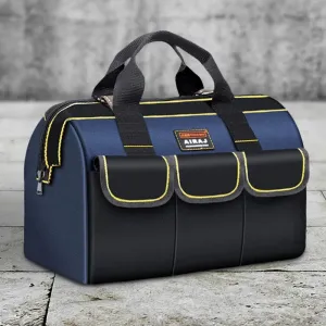 16 Inch 1680D Oxford Multifunctional Tool Bag Waterproof Wear-Resistant High Capacity Electrician Storage Bag