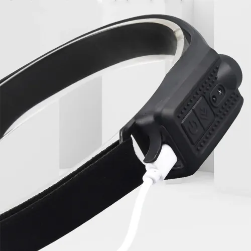 BIKIGHLX300 2XPE+COB Induction Headlight 1200mAh 270 Wide Range 350LM 5 Lighting Modes Type-Rechargeable Head Torch COB Outdoor Cycling Adventure Fishing Flashlight Bike Headlamp