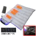 Camping Heated Sleeping Bag For Winter USB Charging 4 Heating Zones Heating Pads Portable 3 Temperature Adjustable Sleep Bag