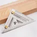 1Pc Carpenter Square 3D Multi Angle Measuring Ruler Precision Hole Positioning Marking Gauge Woodworking Scriber Triangle Ruler