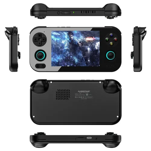 256GBANBERNIC RG476H Handheld Game Console 4.7 Inch Display Unisoc T820 8GB+128GB Android 13 WiFi6 3D Hall Joystick and Triggers RGB Lighting Video Game Player Console Built-in 10000+ Games