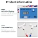Dual Probe DM-1 Water Quality Tester 0-9990PPM LCD Display TDS Meter Compact Design Accurate Measurement for Fish Tank Tap Water Filtration Systems