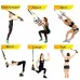 400kg Max Capacity 2.1m Length Resistance Band Set with Handles and Door Anchor Home Gym Full Body Workout Kit Anti-Snap Design