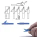 25PCS Universal Multimeter Probe with Steel Needle and 4mm Banana Plug Piercing Needle Connection Alligator Clip For Accurate Readings and Versatile Testing Use