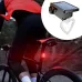 Bikight Solar Bike Taillight Light Sensor 3 Light Modes Waterproof Round Heart Shape Bicycle Rear Light for Night Cycling