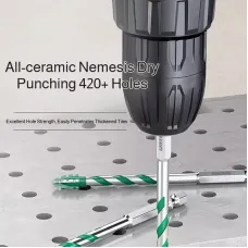 Heavy Duty Multi-Material Drill Bit Alloy Steel Serrated Electric Drill Head for Ceramic Metal Wood Concrete