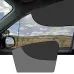 Double Layer Car Window Sunshade UV Protection Mesh Magnetic Install Black Side Glass Cover Heat Block Vision Enhancement Universal