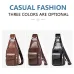 WEIXIER Men's Casual Chest Bag, Messenger Bag, Men's Bag, Leisure Backpack, Sports Diagonal Sholder Bag, Multi-functional Large Capacity Men Bag