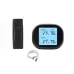 3-in-1 Wireless Hygrometer with Dual Sensors Indoor Outdoor Temperature Humidity Gauge 433Mhz 100m Range USB Charging 2000mAh Battery Max Min Memory Adjustable Brightness