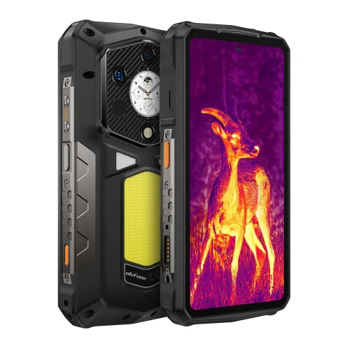 Ulefone Armor 29 Pro 5G AI Thermal Imaging AMOLED Dual Display 32GB 512GB 21200mAh 120W Fast Charge Versatile LED Light Warning Light 50MP Camera 64MP Night Vision Dimensity 7400 6.67 inch 120Hz Android 15 NFC IP68 IP69K Waterproof Rugged Smartphone