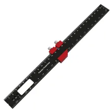 Woodworking T-Type Pocket Ruler Aluminum Slide Ruler 6.3in, 7.9in, 11.8in Precision Scribing Ruler Tools with Sliding Stops Inch and Metric