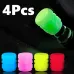 4PC Car Luminous Valve Caps Fluorescent Night Glowing Car Motorcycle Bicycle Wheel Styling Tyre Hub Universal Cap Decor