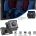 HD 1080P 4.3 Inch Car Rear View Monitor IPS Screen Night Vision 150 Degree Wide Angle Waterproof Camera Rearview System Auto Switching PAL NTSC Adjustable Brightness