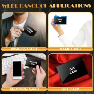 Laser Engraving Blank Aluminum Sheets 86x54x021mm Smooth Surface for Business Cards Gift Cards DIY Projects