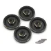 4PCS Upgraded Metal Hex Adaper 7mm for Land Rover Camel FMS FCX24M 1/24 RC Cars Vehicles Models Spare Parts