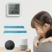 Tuya TH08 Wi-Fi Zigbe Temperature Humidity Sensor Hygrometer Wireless Alexa Google Compatible Backlight Feature Low Battery Reminder Remote Home Monitoring 24H Time Display