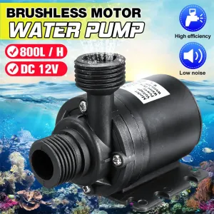 800L/H 12V DC 5M Submersible Hot Water Circulation Pump Solar Brushless Motor