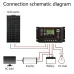 12V/24V10A-100A LCD Display Dual MOS PWM Control Solar Charge Controller with USB Solar Controller for Solar System Use