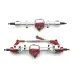 2PCS Upgraded Metal Front Rear Bridge Axle Assembly MNRC MN82 MN78 MN168 MN80 for TOYOTA Land Cruiser LC79 1/12 RC Cars Vehicles Models Spare Parts