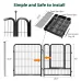 PawGiant Dog Playpen Designed for Indoor Use, Dog Pen with Rubber Pads for Small Medium Dogs Puppy Inside