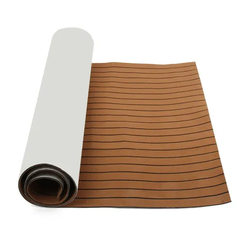 2400x1200x6mm EVA Foam Brown Faux Teak Boat Flooring Decking Sheet Pad