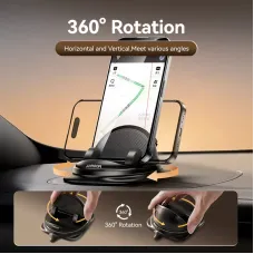 Joyroom Dashboard Universal Car Phone Holder 360 Rotating One-handed Operation Navigation Phone Holder Triple Anti Slip