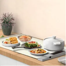 300W Electric Folding Food Warmer Table Mat Soft Roll Storage Keep Dishes Warm Heating Tablemat Warmer Board for Home Party, Home, BBQ