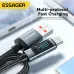 ESSAGER 7A USB-A to Type-C Cable QC Fast Charging Data Transmission Copper Core Line 1M/2M Long for iPhone 15 15 Plus for Samsung Galaxy Z Flip4  for Huawei Mate60 Pro for Xiaomi 13pro